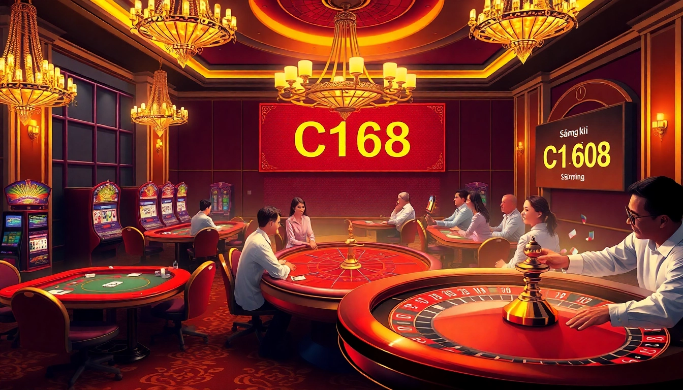 Experience the thrill of Đăng ký C168 at our luxurious casino filled with vibrant tables and exciting games.